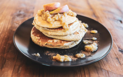 Pancakes mit Apfel-Birnenmus